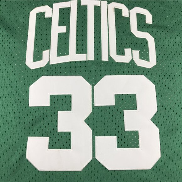 Mens Larry Bird Green Stitched Jersey - Picture 4 of 4